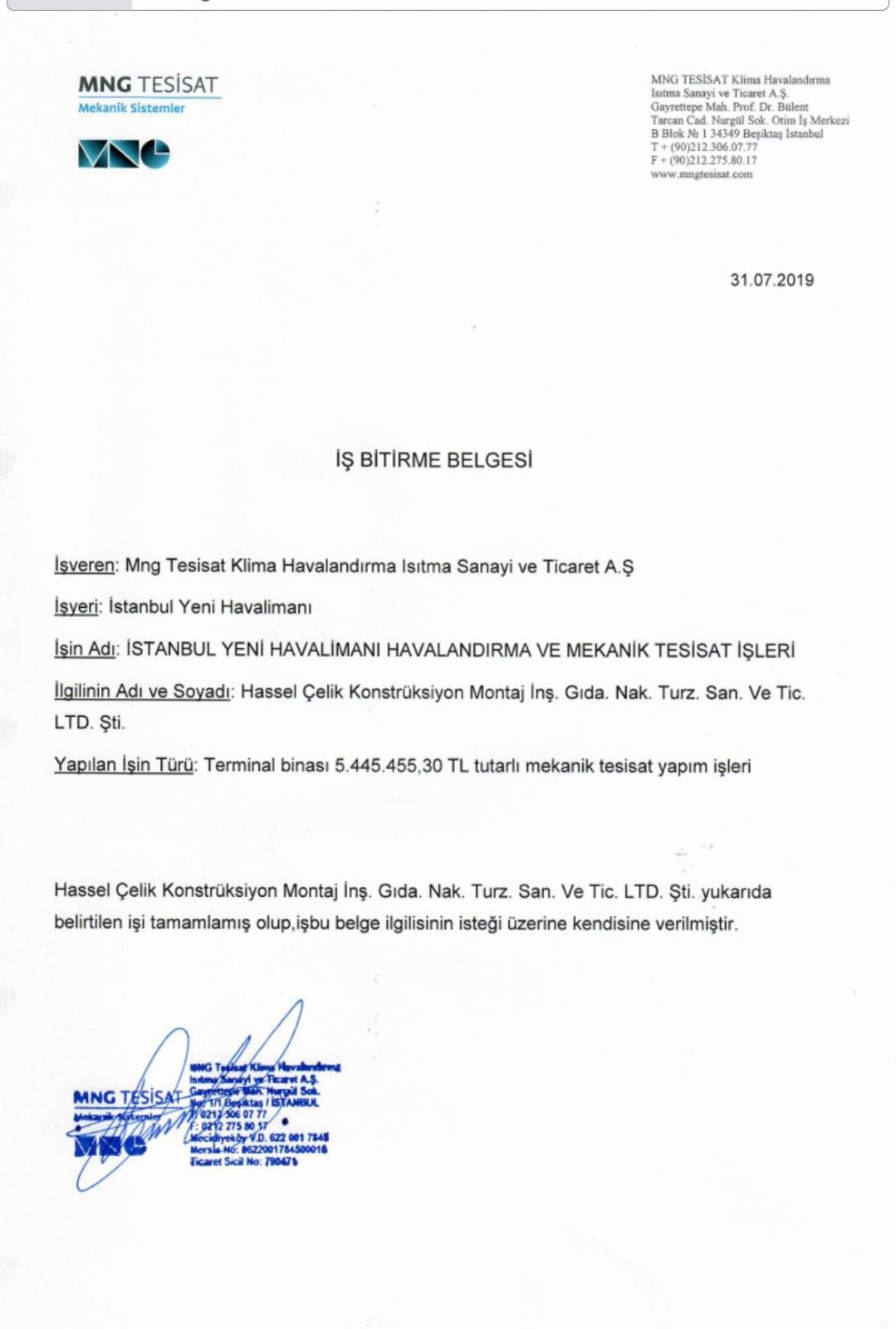 İş Bitirme Belgesi 5