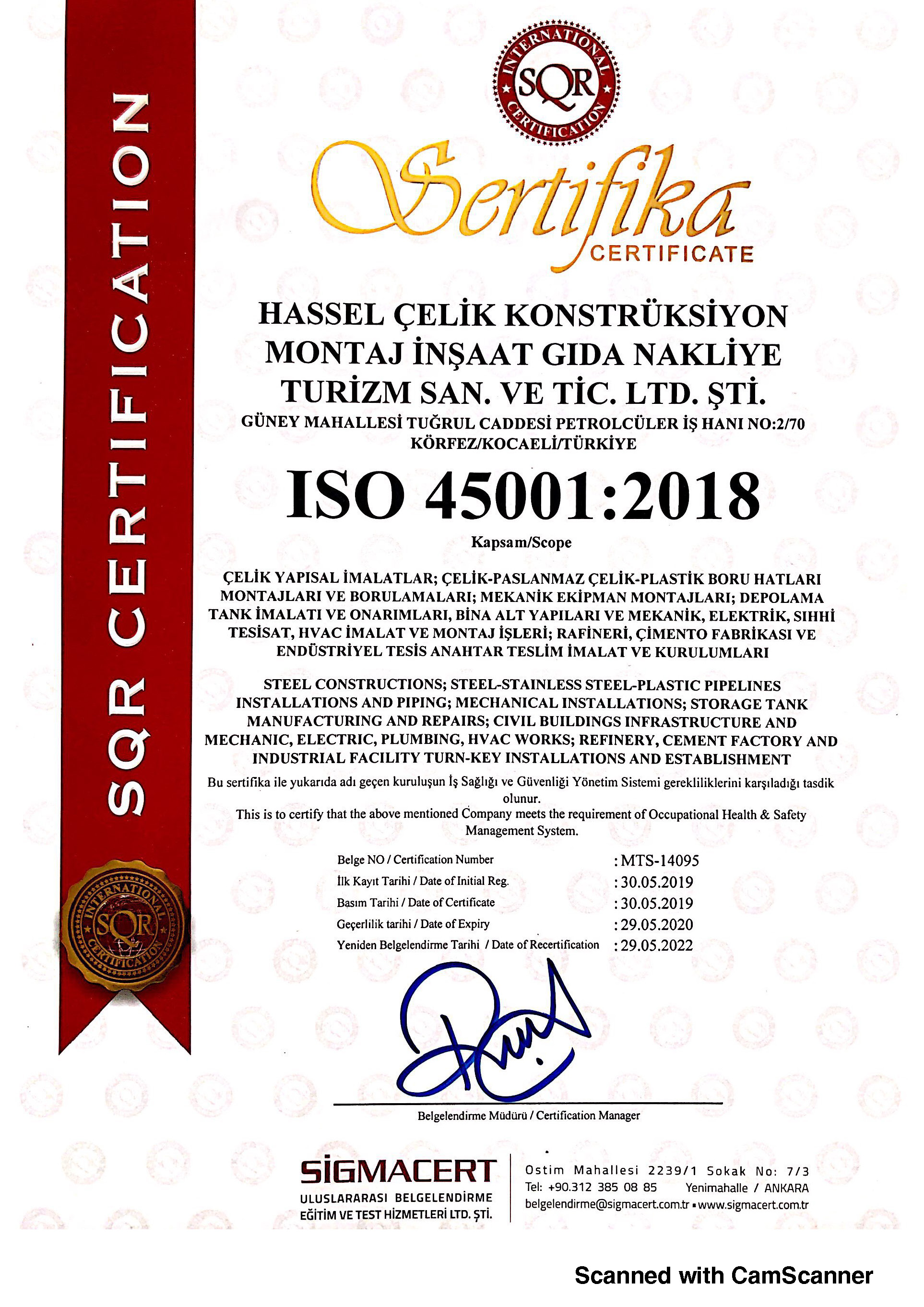 ISO 45001:2018